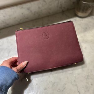 Suede Holt Renfrew Makeup Bag